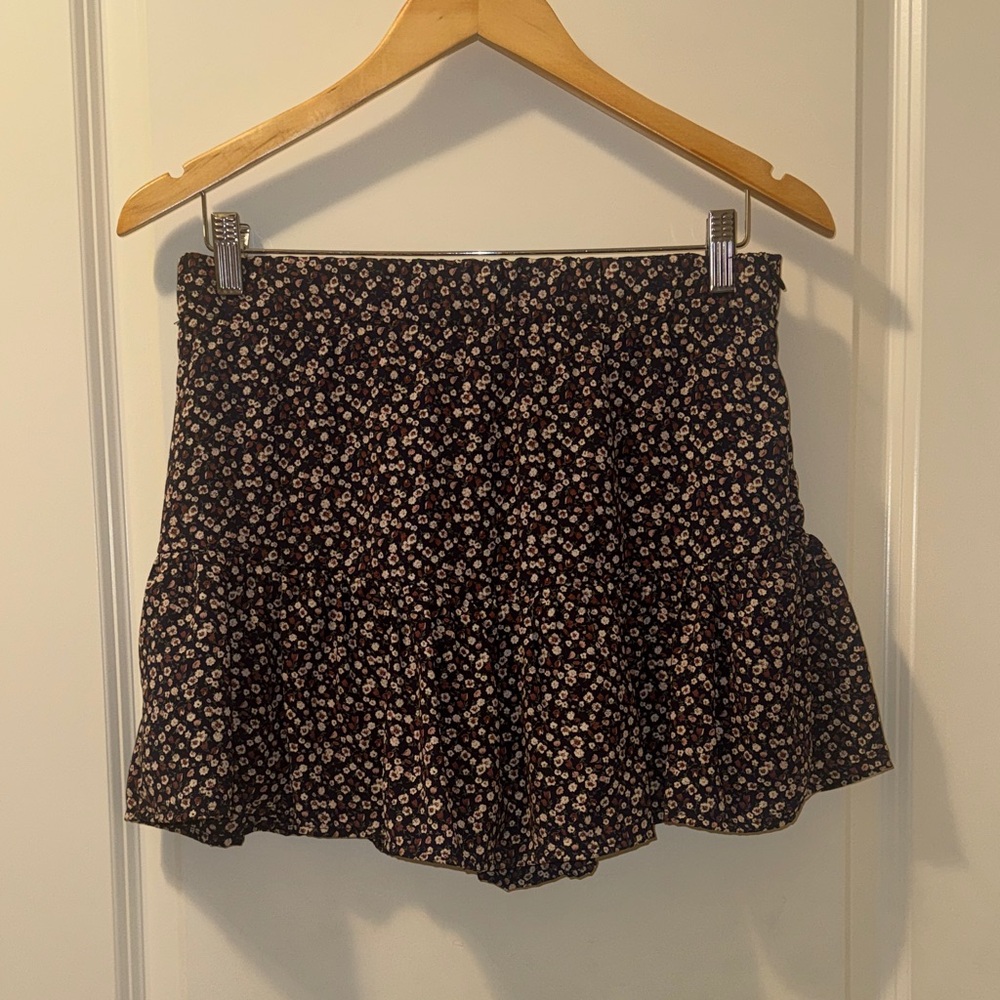 Floral Mini Skirt